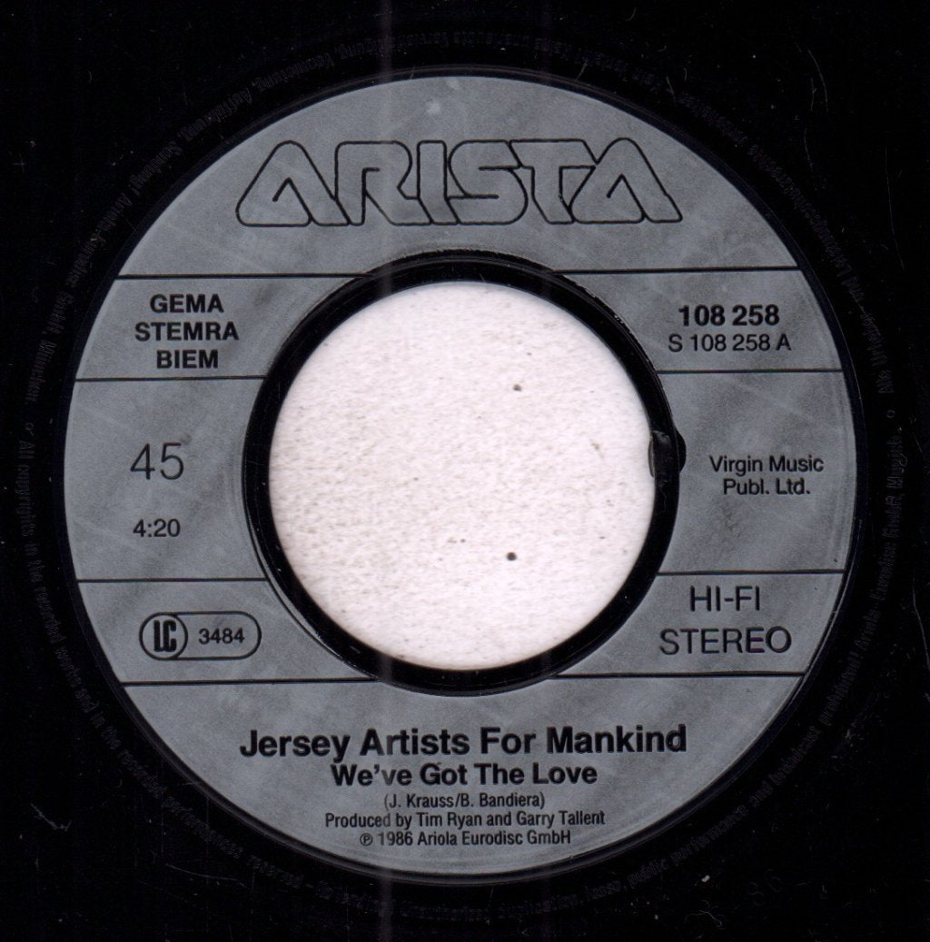 Jersey Artists For Mankind - We've Got The Love - 7 Inch