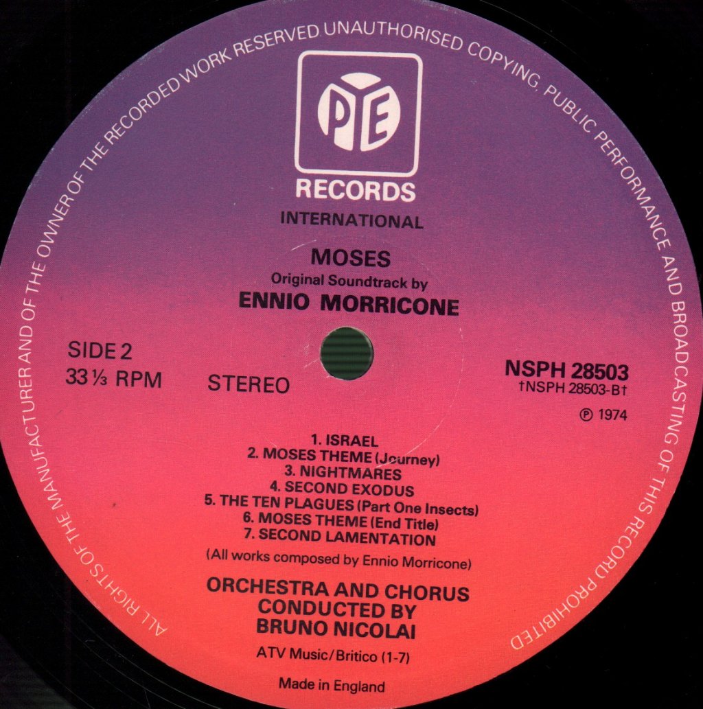 Ennio Morricone - Moses - Lp
