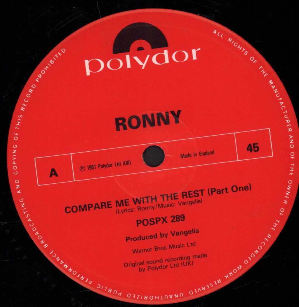 Ronny - Compare Me With The Rest - 12 Inch