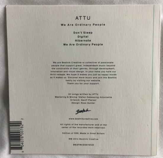 ATTU - We Are Ordinary People - Cd