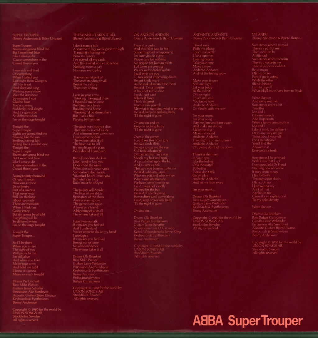 ABBA - Super Trouper - Lp