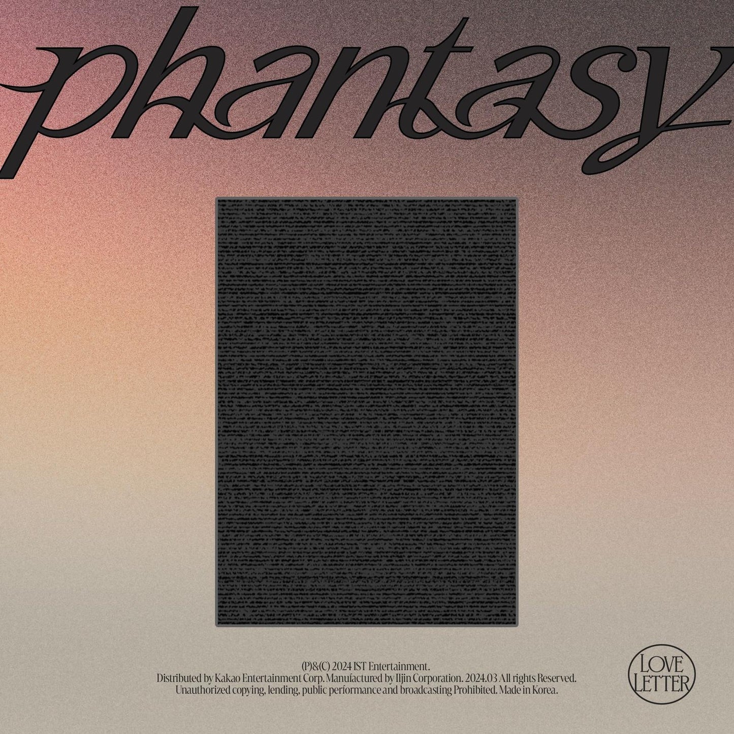 Boyz - Vol.2 : Phantasy Pt.3 'love Letter - Cd