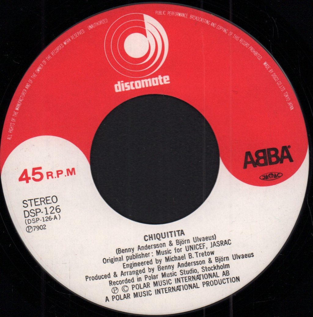 ABBA - Chiquitita - 7 Inch