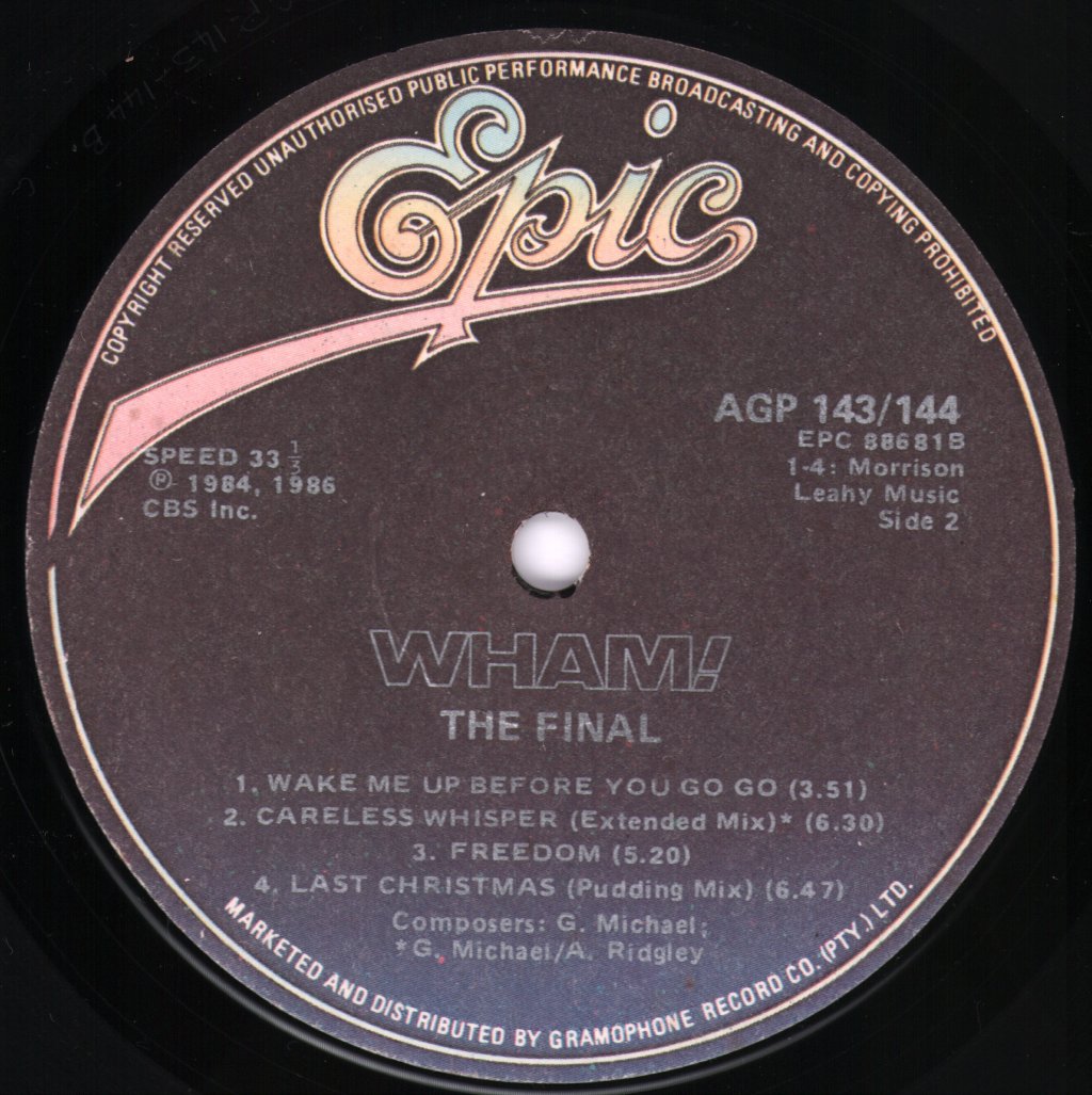 Wham - Final - Double Lp