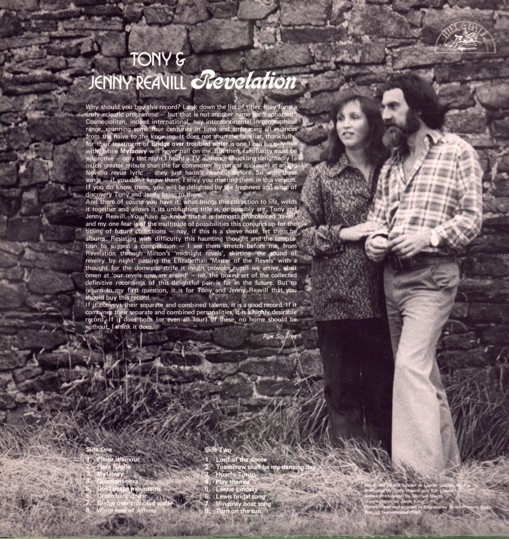 Tony And Jenny Reavill - Revelation - Lp