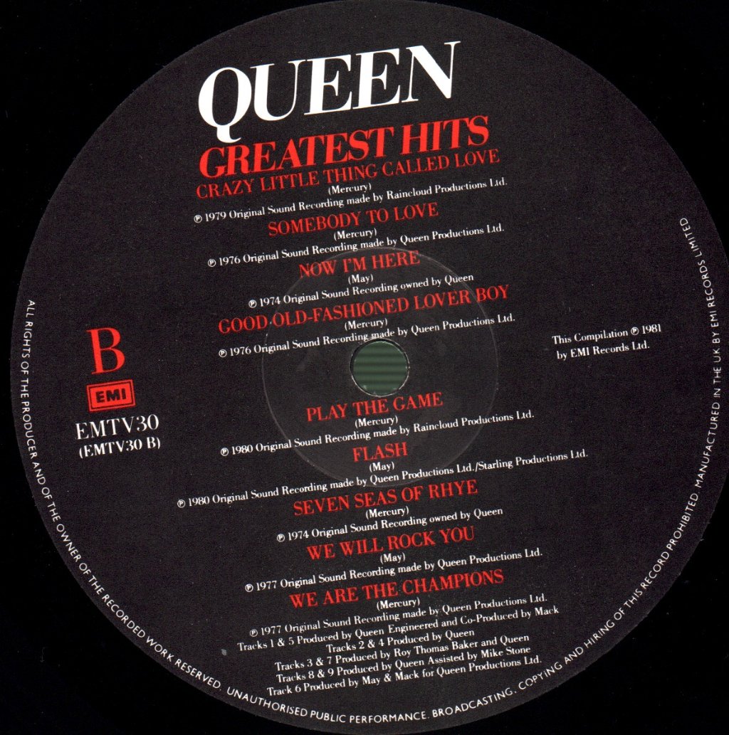 Queen - Greatest Hits - Lp