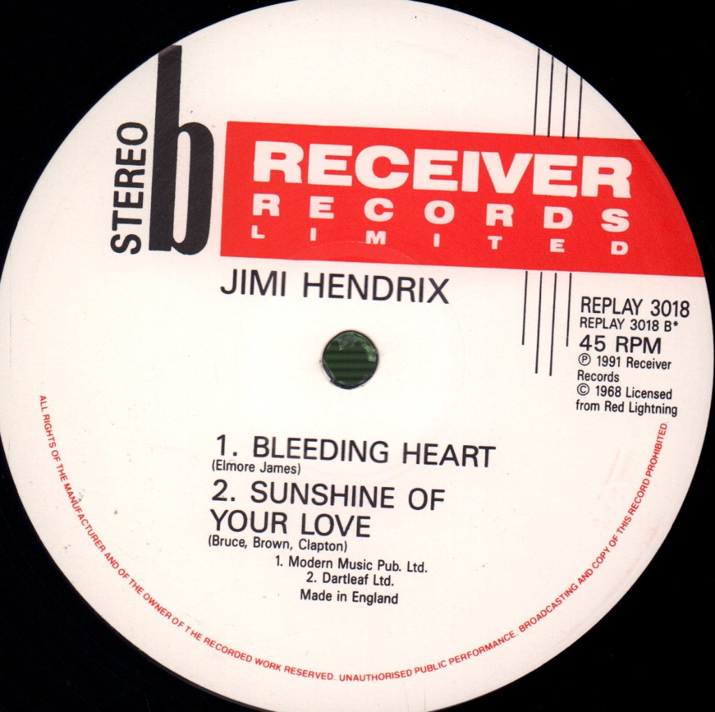 Jimi Hendrix - Early Years, Live - 12 Inch