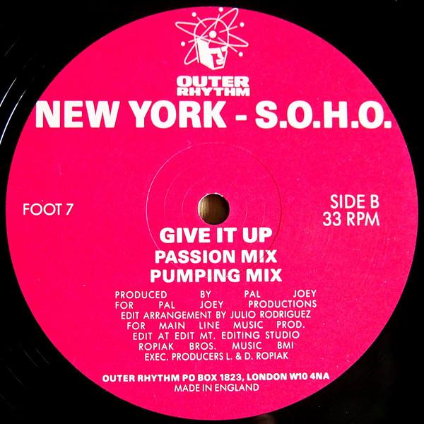 New York - S.O.H.O. - Hot Music / Give It Up - 12 Inch