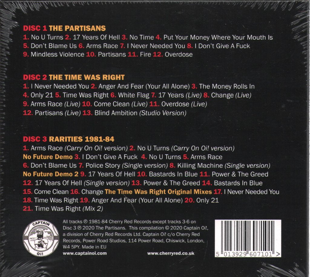 Partisans - 1981 - 84 - Cd Set