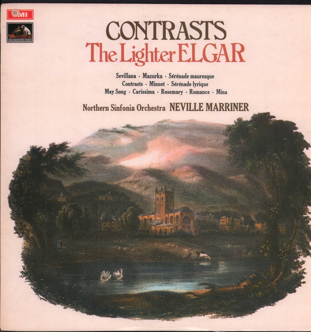 Neville Marriner / Northern Sinfonia Orchestra - Contrasts - The Lighter Elgar - Lp