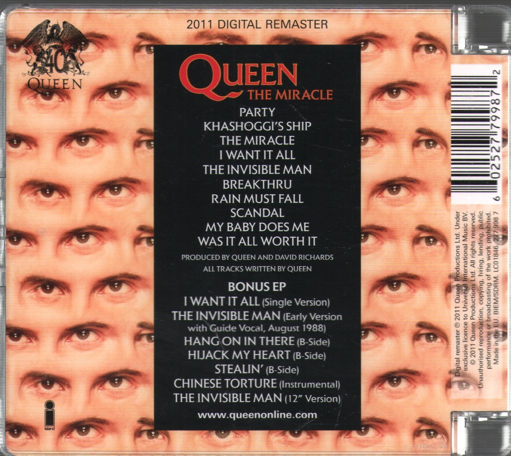 Queen - Miracle - Cd