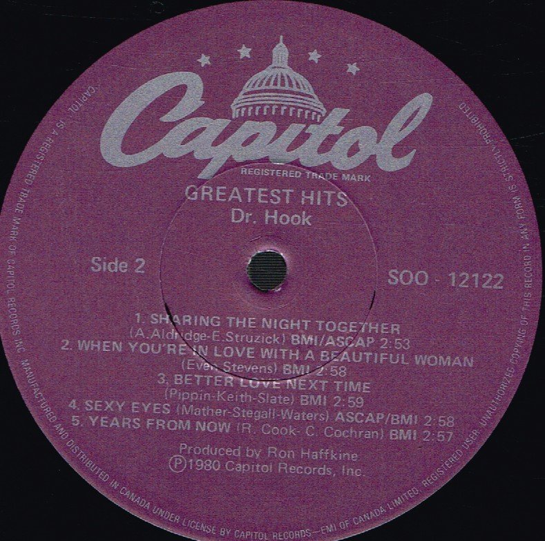 Dr Hook - Greatest Hits - Lp