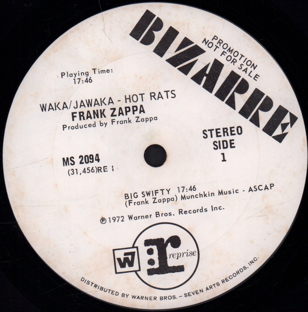 Frank Zappa - Waka / Jawaka - Hot Rats - Lp