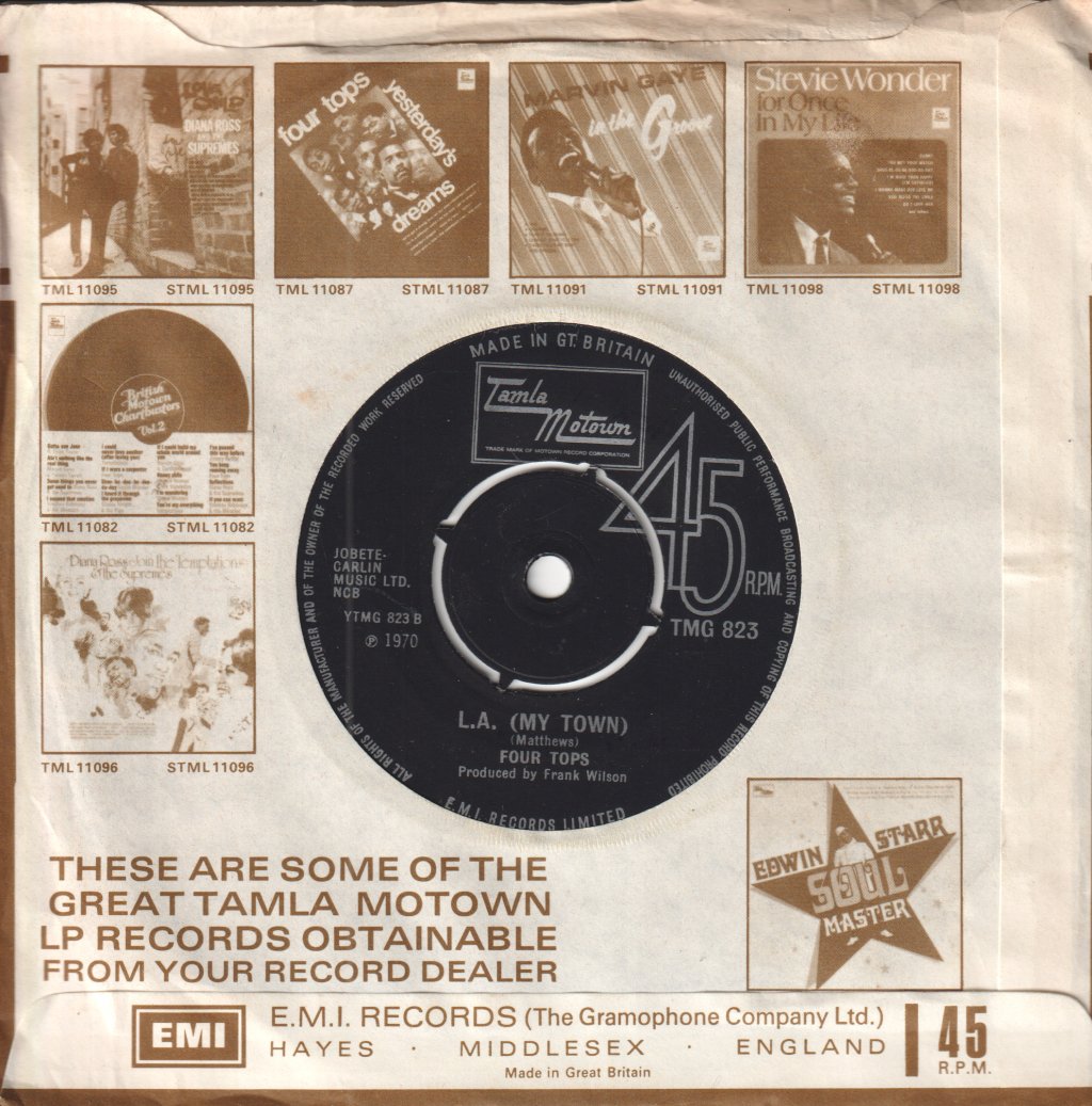 Four Tops - Walk With Me Talk With Me Darling - 7 Inch