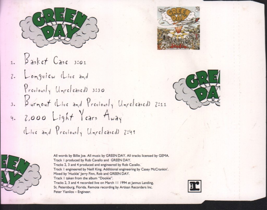 Green Day - Basket Case - Cd