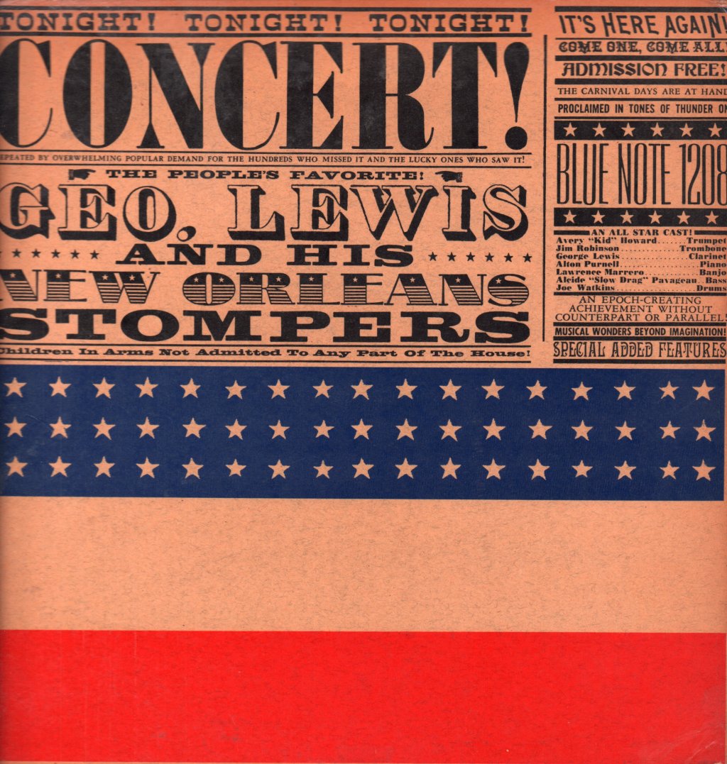 George Lewis And His New Orleans Stompers - Concert! - Lp
