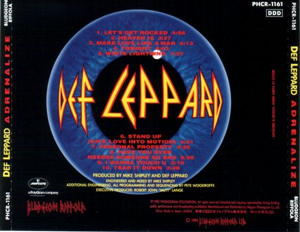 Def Leppard - Adrenalize - Double Cd – Vinyl Tap
