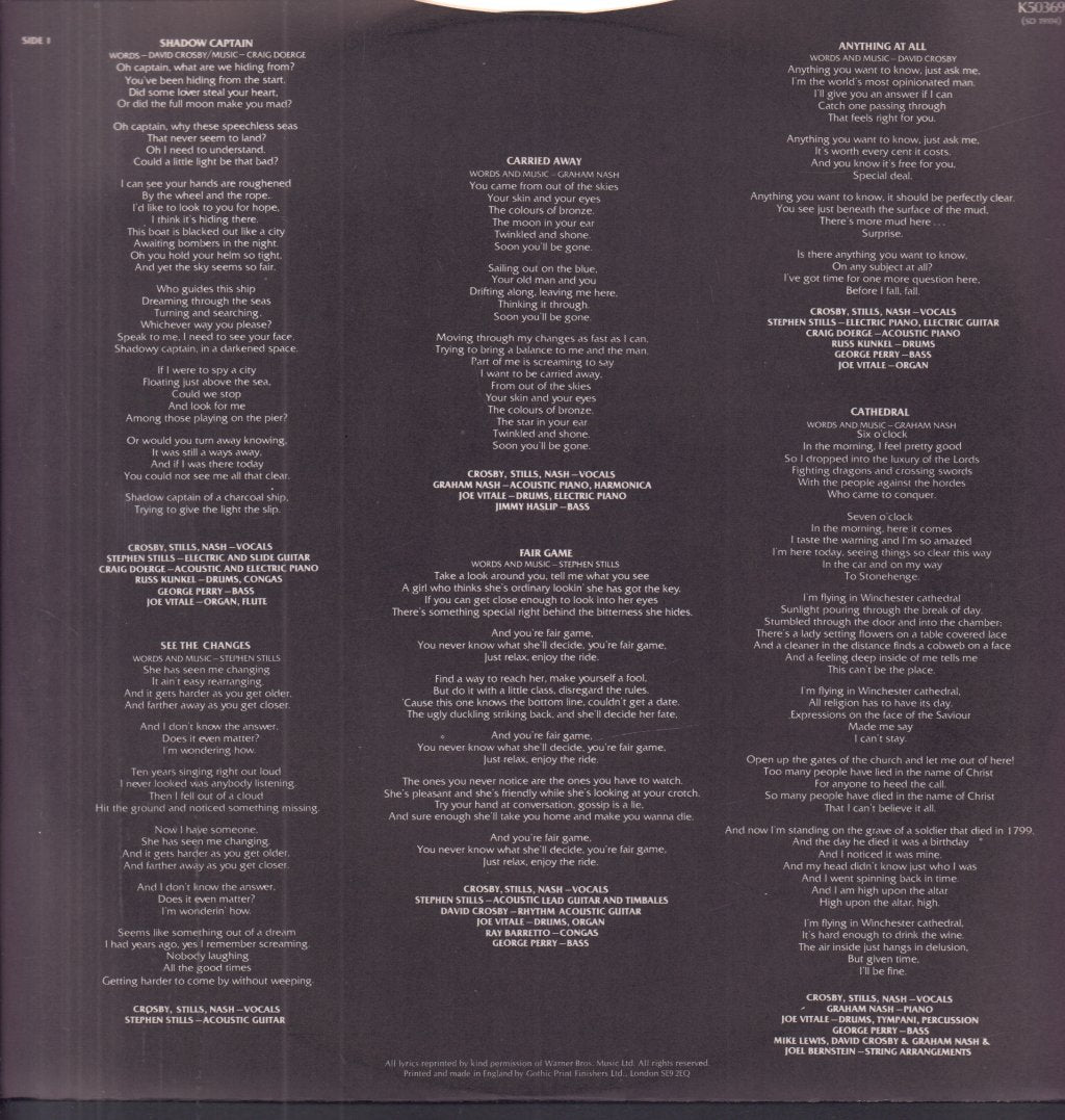 Crosby Stills And Nash - Csn - Lp