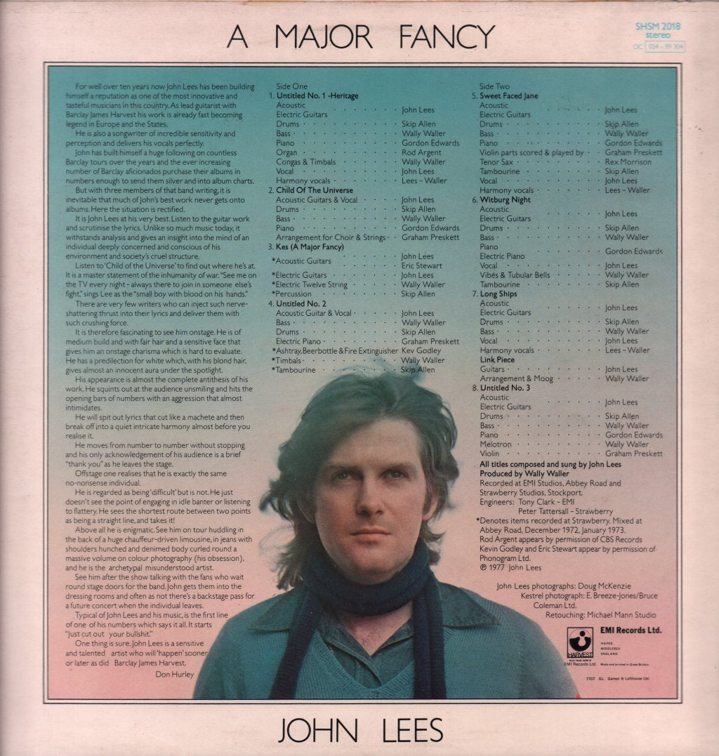 John Lees - A Major Fancy - Lp