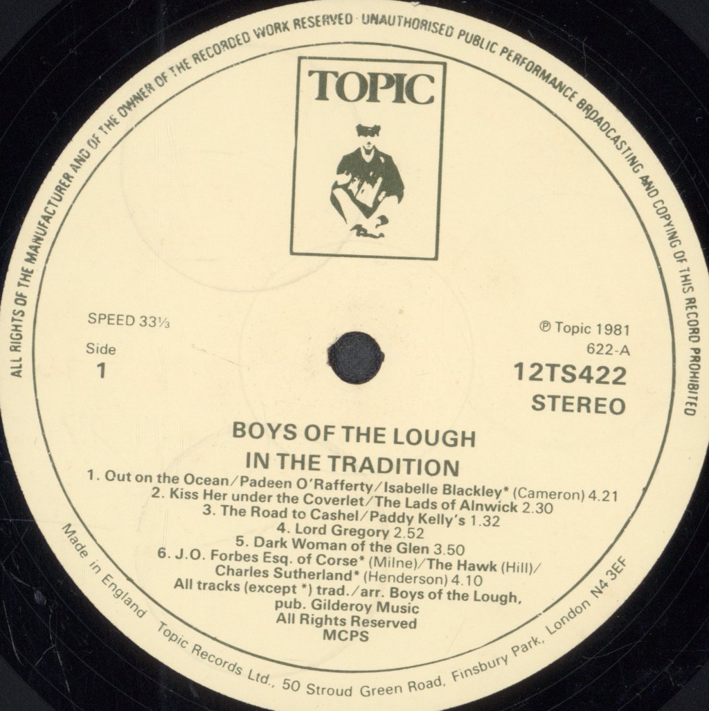 Boys Of The Lough - In The Tradition - Lp