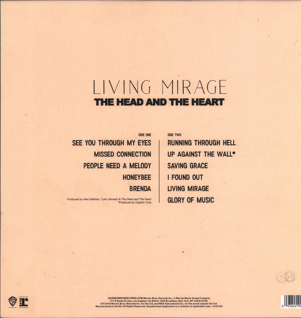 Head And The Heart - Living Mirage - Lp