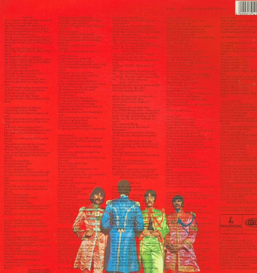 Beatles - Sgt Pepper's Lonely Hearts Club Band - Lp