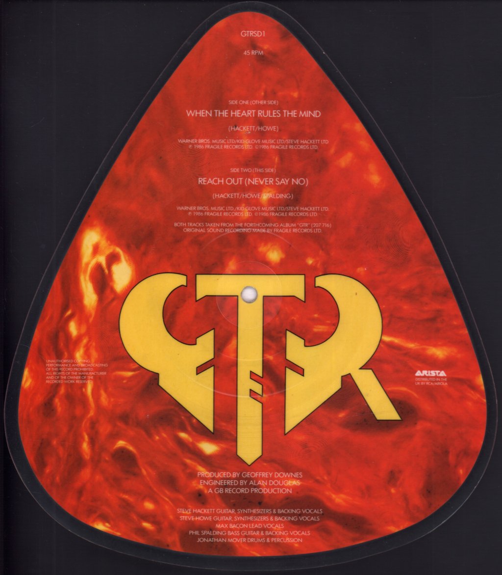 GTR - When The Heart Rules The Mind - 7 Inch