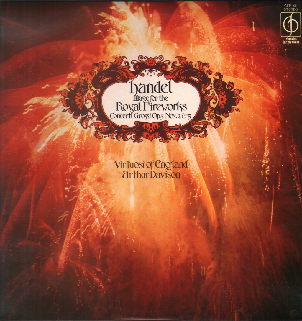 Virtuosi Of England / Arthur Davison - Handel - Music For The Royal Fireworks - Lp