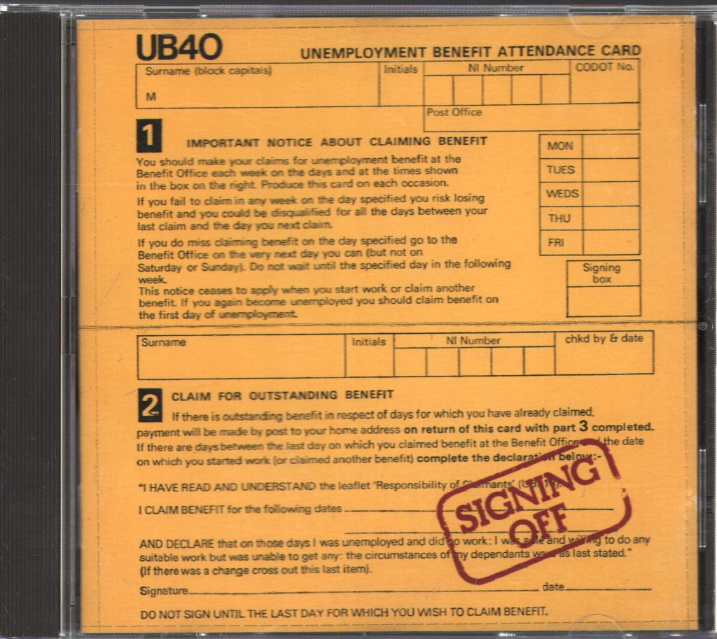 UB40 - Signing Off - Cd