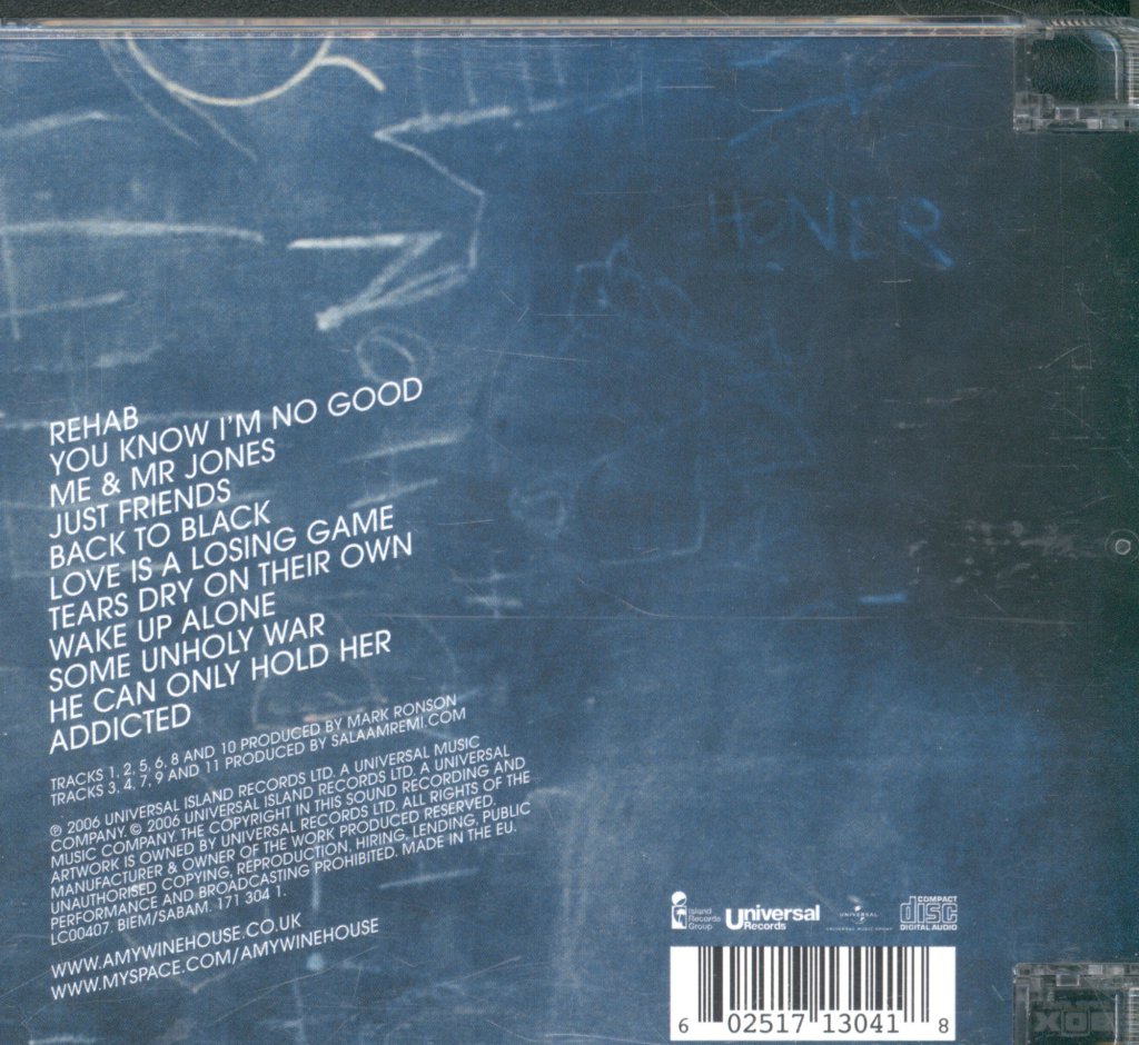 Amy Winehouse - Back To Black - Cd