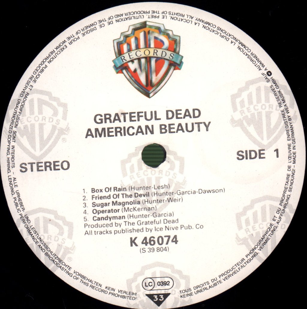 Grateful Dead - American Beauty - Lp