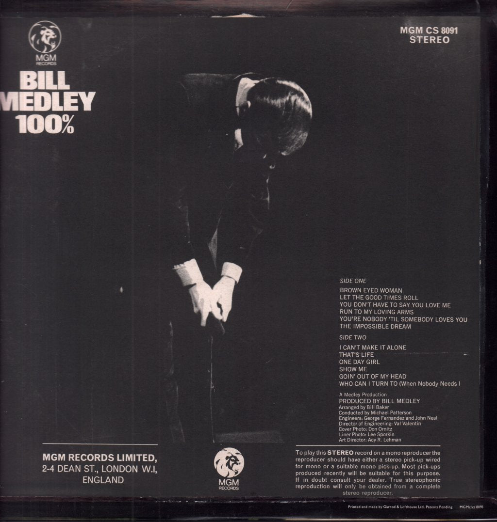 Bill Medley - 100% - Lp