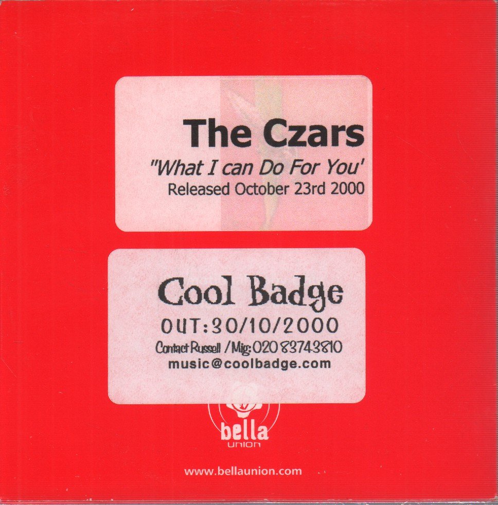 Czars - What Can I Do For You - Cdr