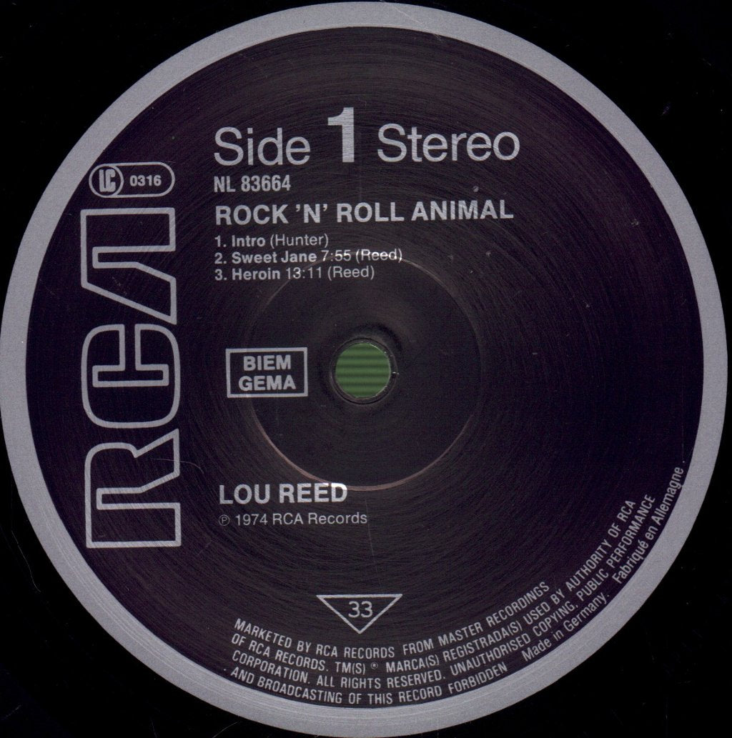Lou Reed - Rock N Roll Animal - Lp