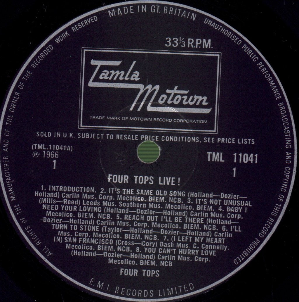 Four Tops - Live! - Lp