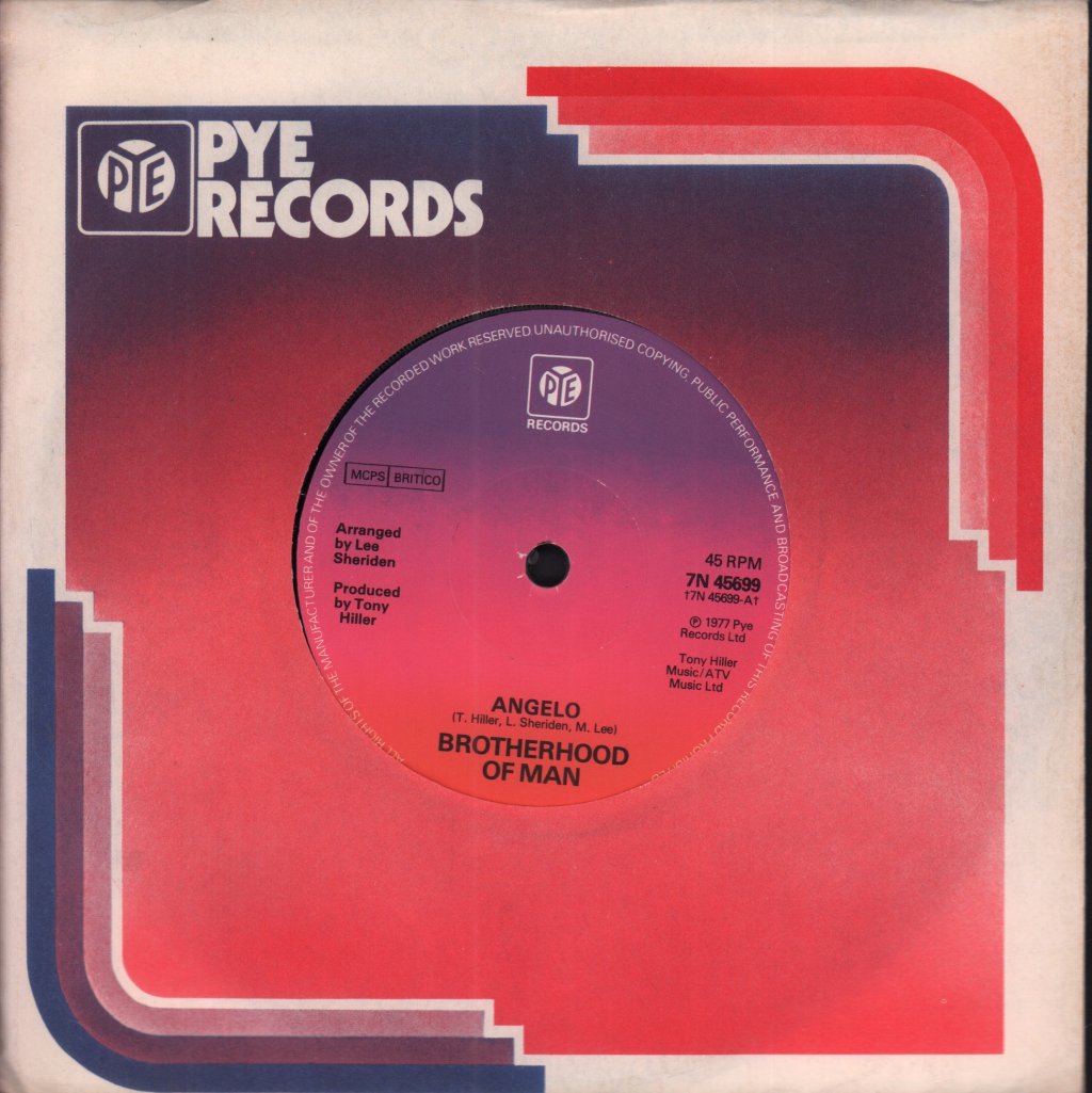 Brotherhood Of Man - Angelo - 7 Inch