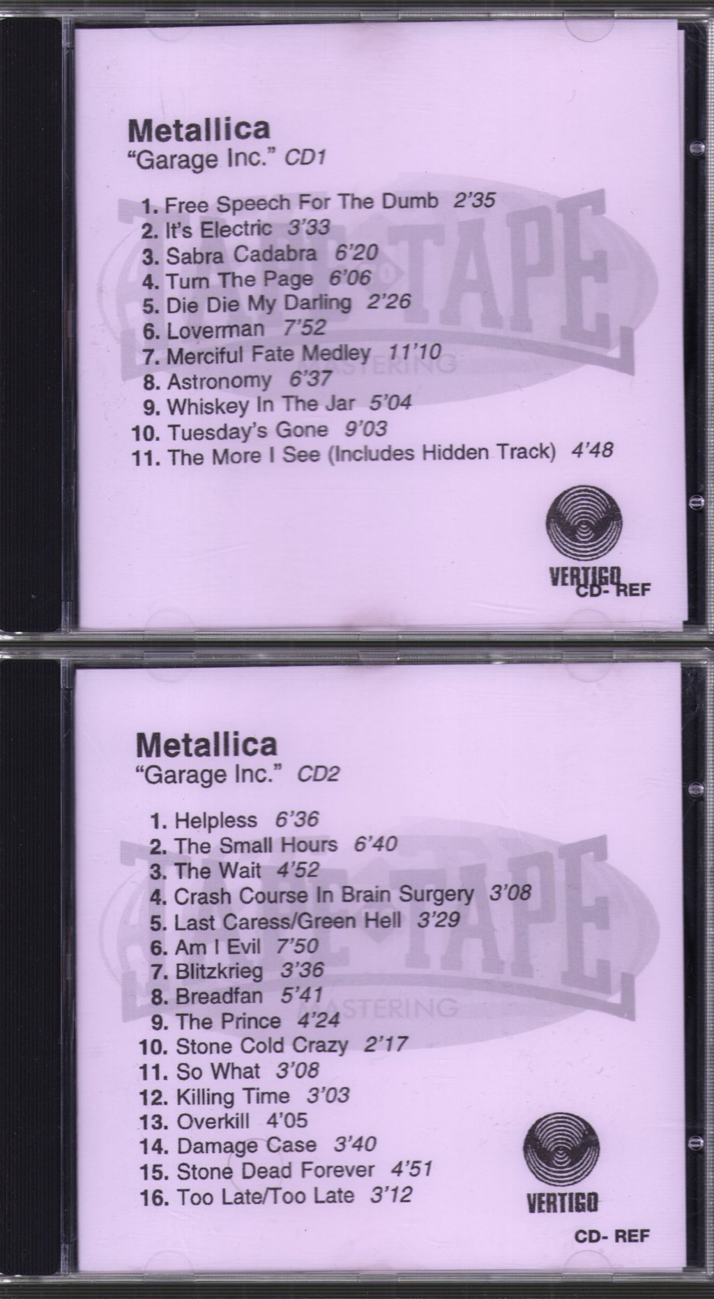 Metallica - Garage Inc. - Double CD-R
