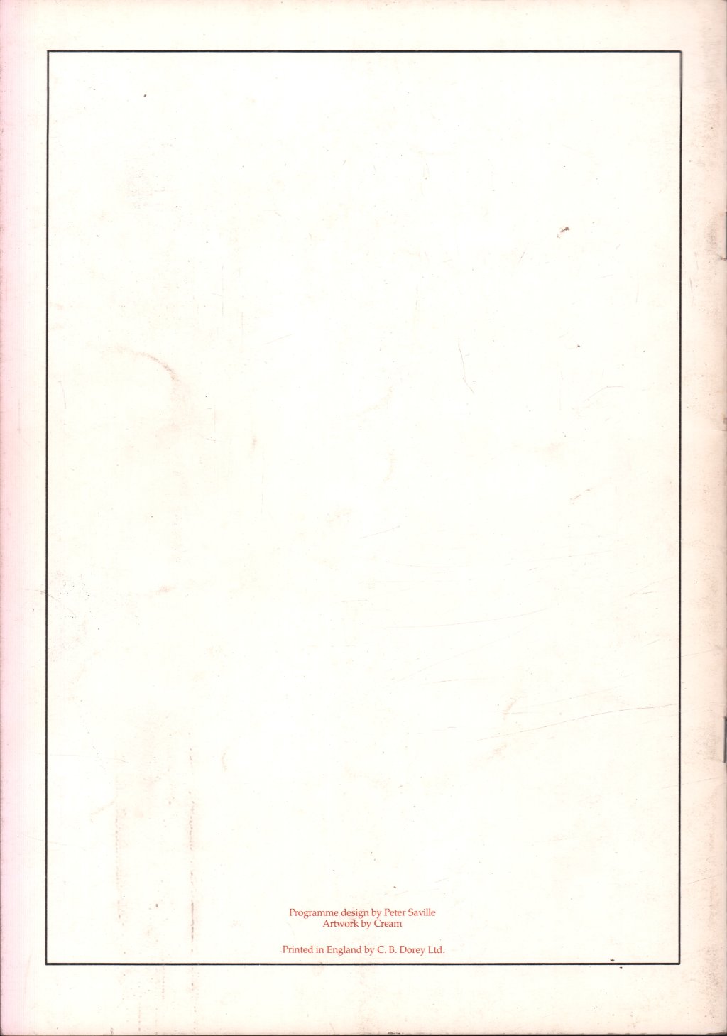 Roxy Music / Paul Carrack - Flesh And Blood - Tour Programme