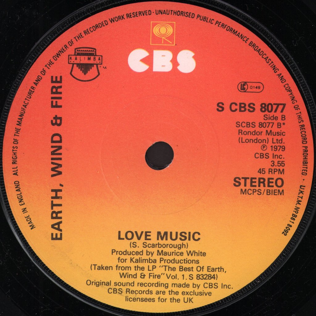 Earth Wind And Fire - Can't Let Go - 7 Inch