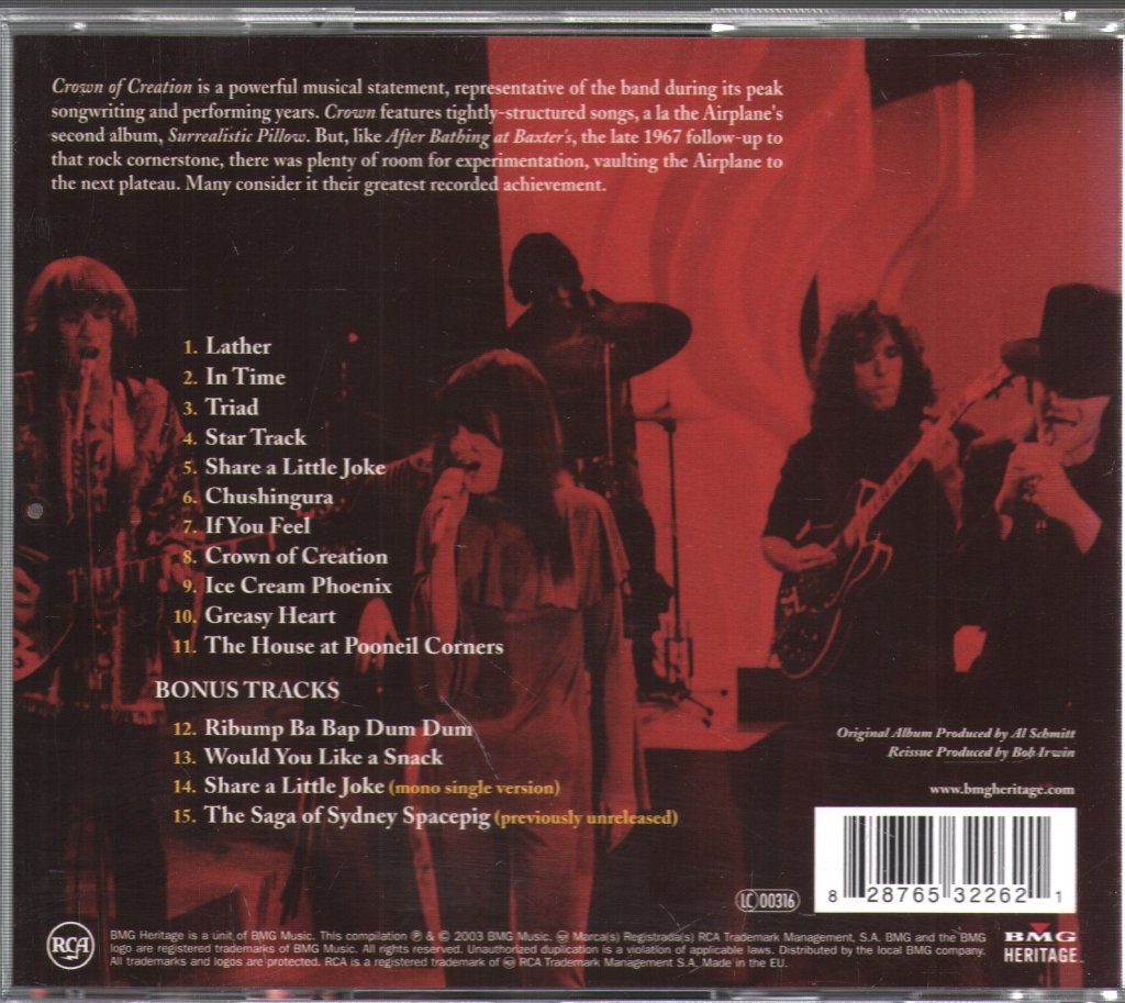Jefferson Airplane - Crown Of Creation - Cd