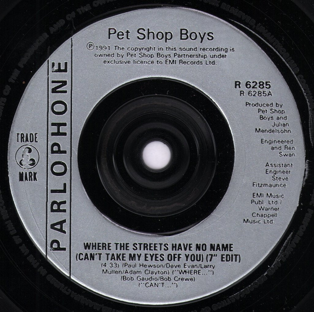 Pet Shop Boys - Where The Streets Have No Name - 7 Inch
