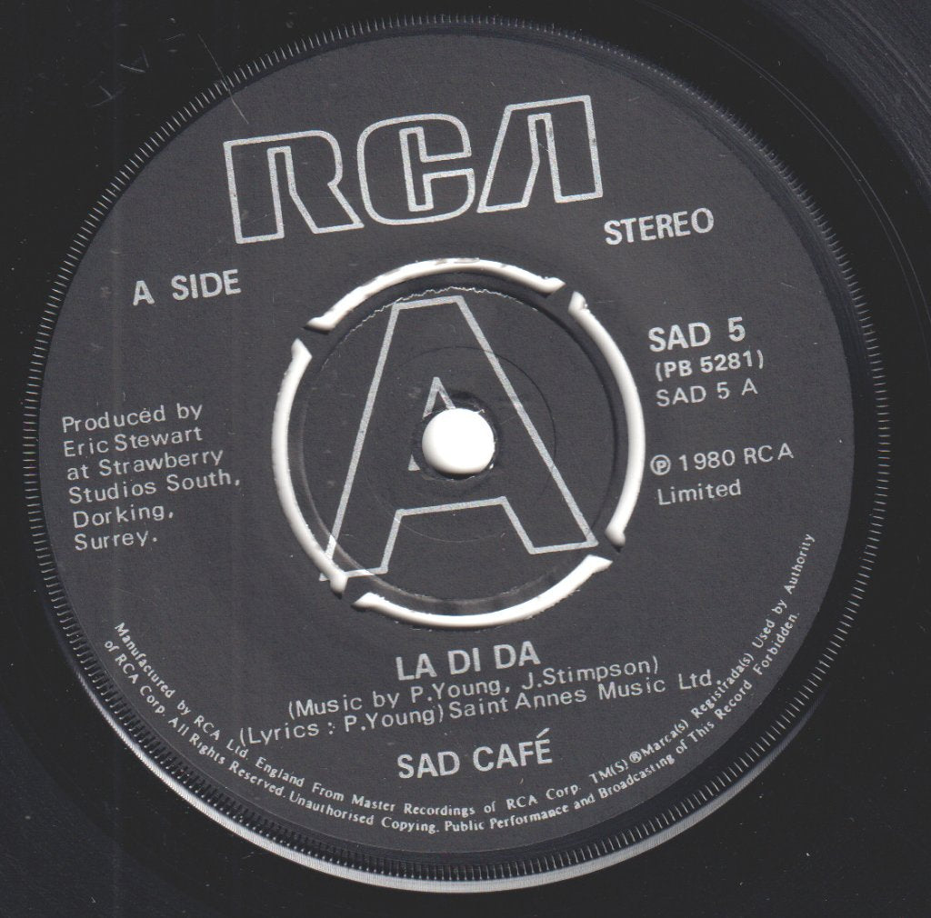 Sad Cafe - La Di Da - 7 Inch