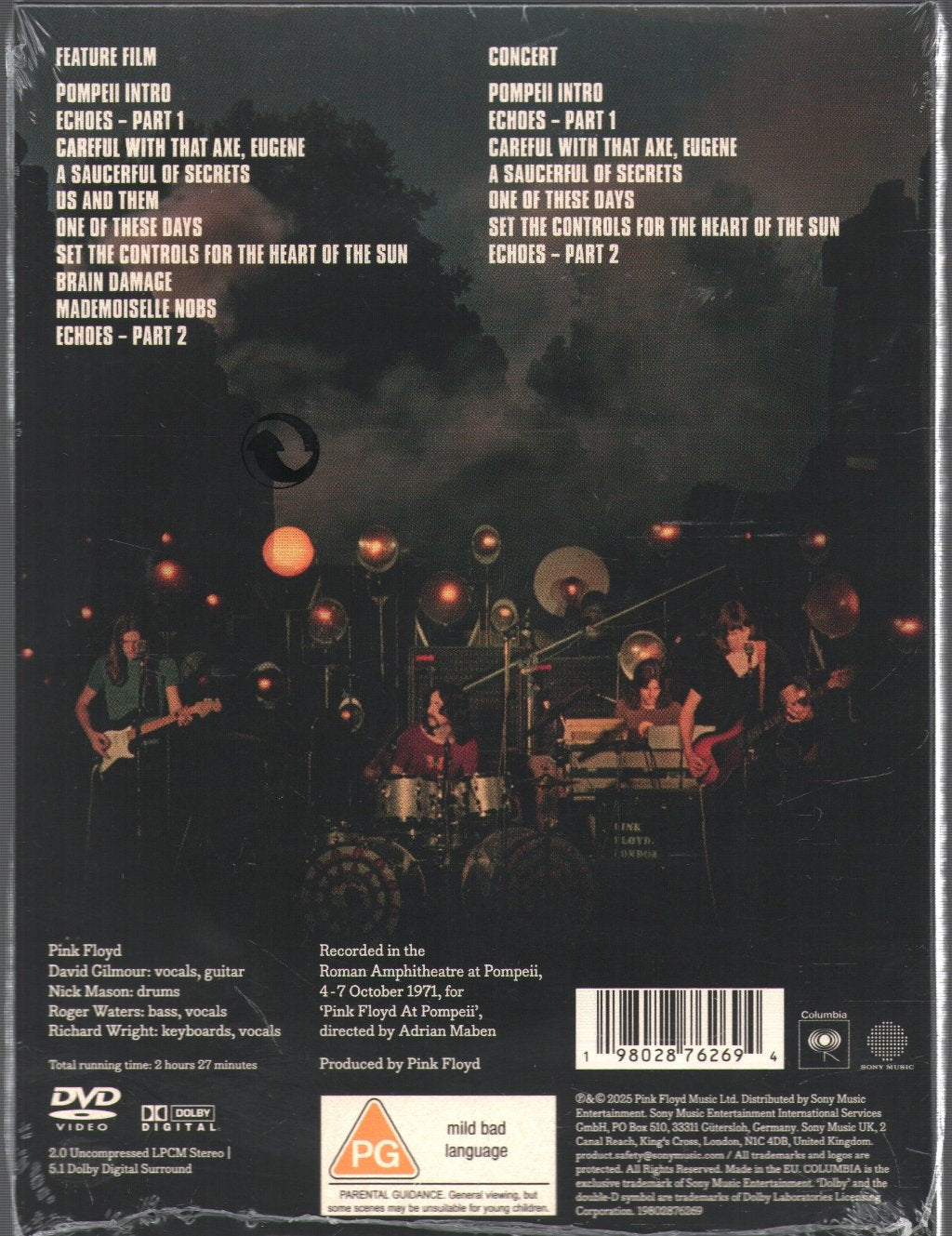Pink Floyd - Pink Floyd at Pompeii - MCMLXXII - Dvd