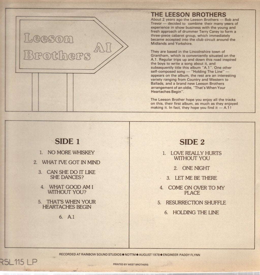Leeson Brothers - A1 - Lp