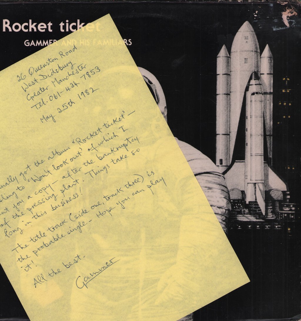 Gammer And His Familiars - Rocket Ticket - Lp