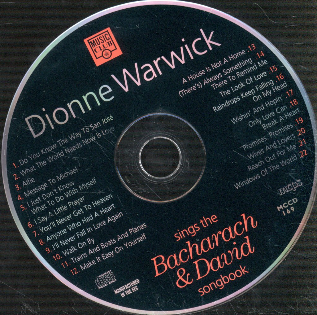 Dionne Warwick - Dionne Warwick Sings The Bacharach & David Songbook - Cd