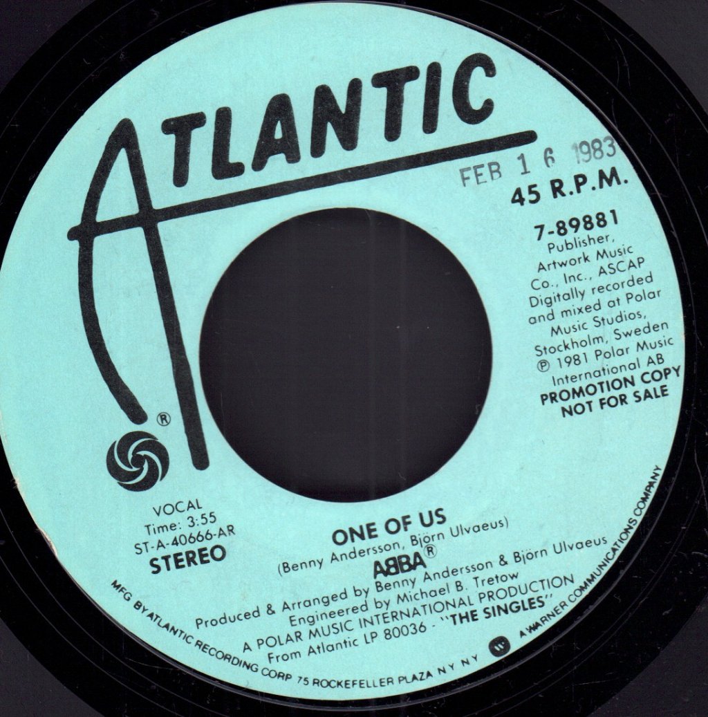 ABBA - One Of Us - 7 Inch