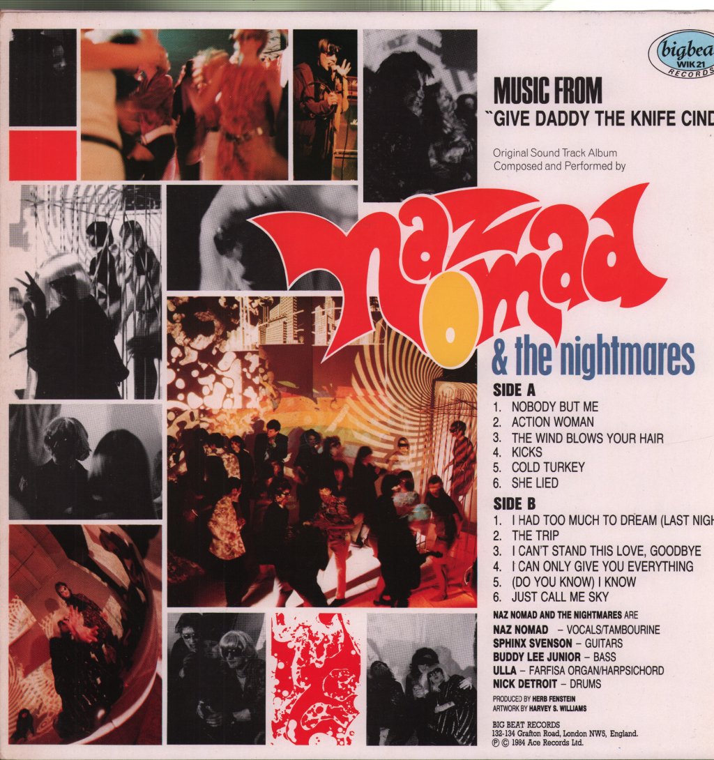 Naz Nomad And The Nightmares - Give Daddy The Knife Cindy - Lp