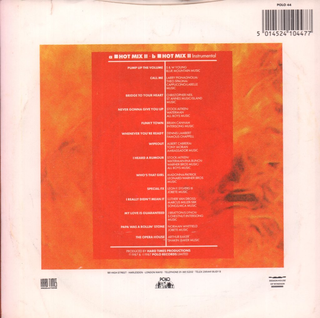 Bootleggers - Hot Mix 2 - 7 Inch