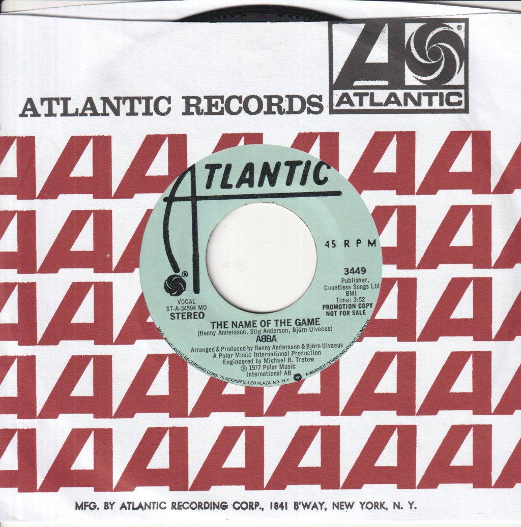 ABBA - Name Of The Game - 7 Inch